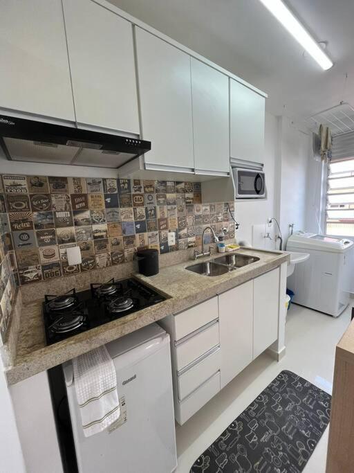 Vista Mar, Moderno Para Relaxar. Apto Completo ! São Vicente Dış mekan fotoğraf